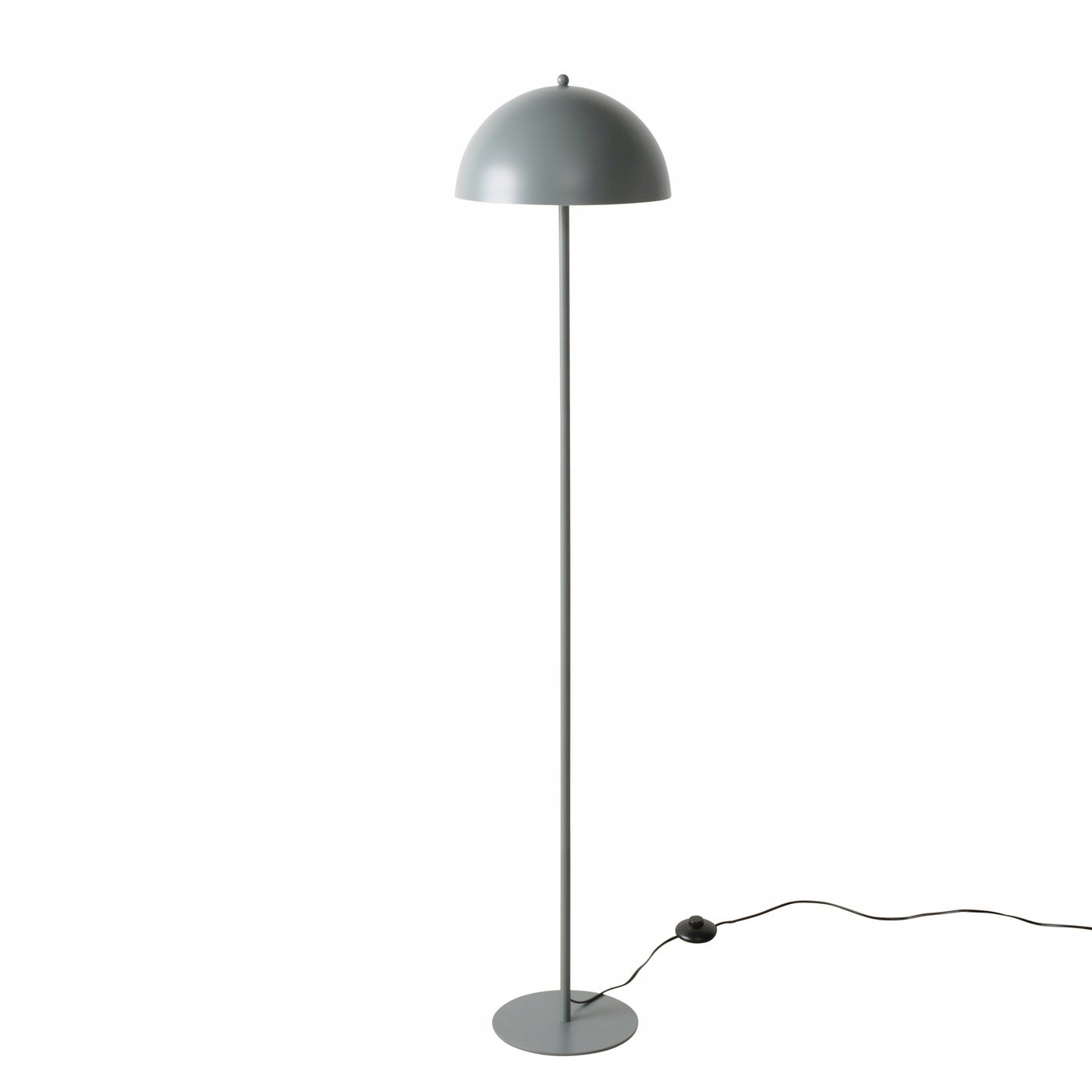 Kovová stojacia lampa Petunia, tvar , výška 140 cm, sivý