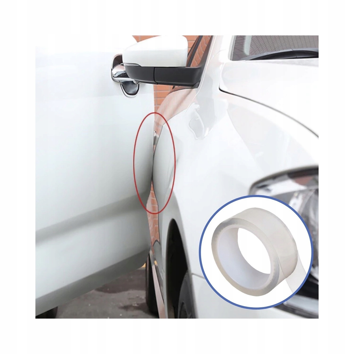 TAŚMA OCHRONNA NA PROGI DRZWI SAMOCHODU 30mm x 5M Kod producenta TAŚMA PRZEŹROCZYSTA