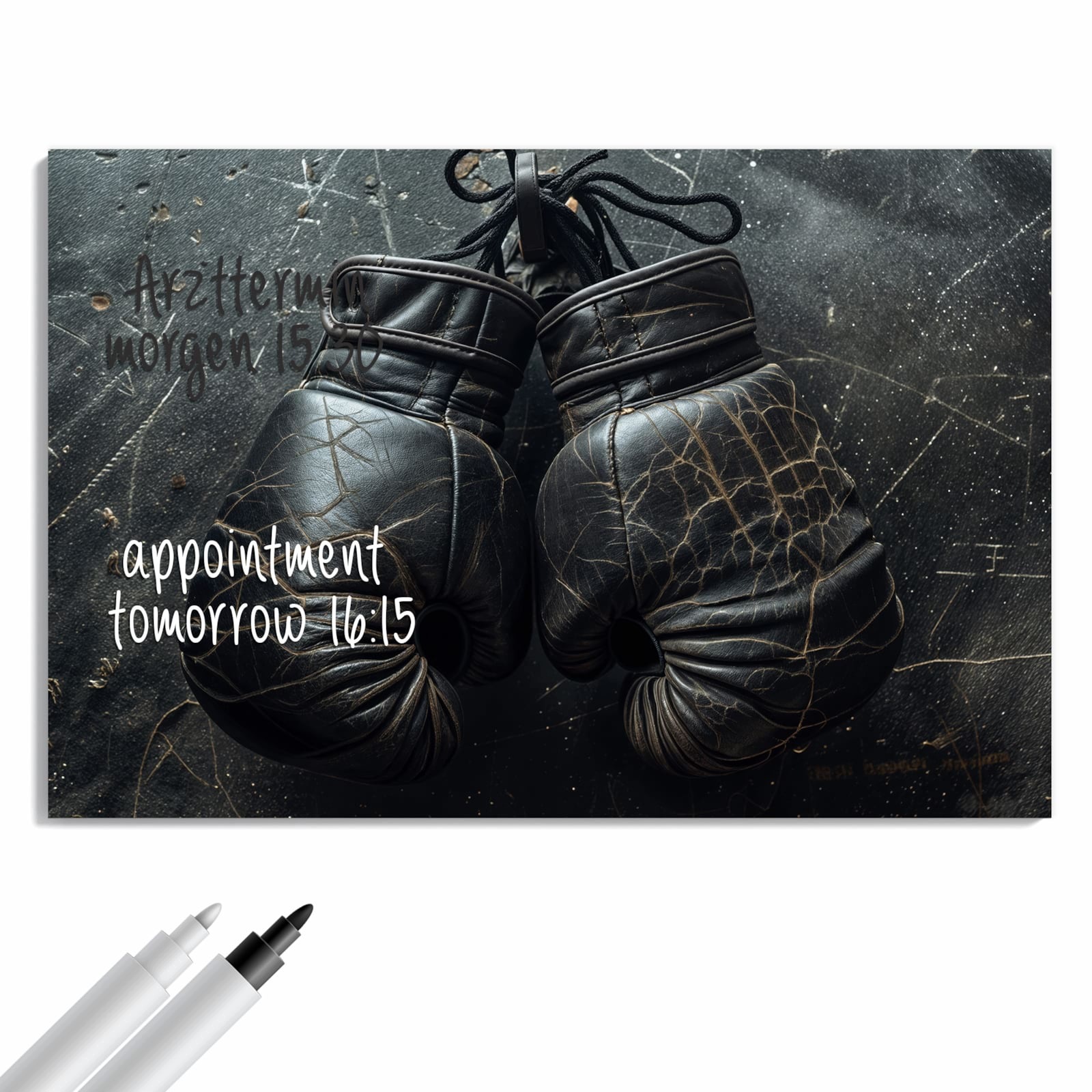 Magnetická tabule Rukavice boxerské Vintage 90 × 60 cm