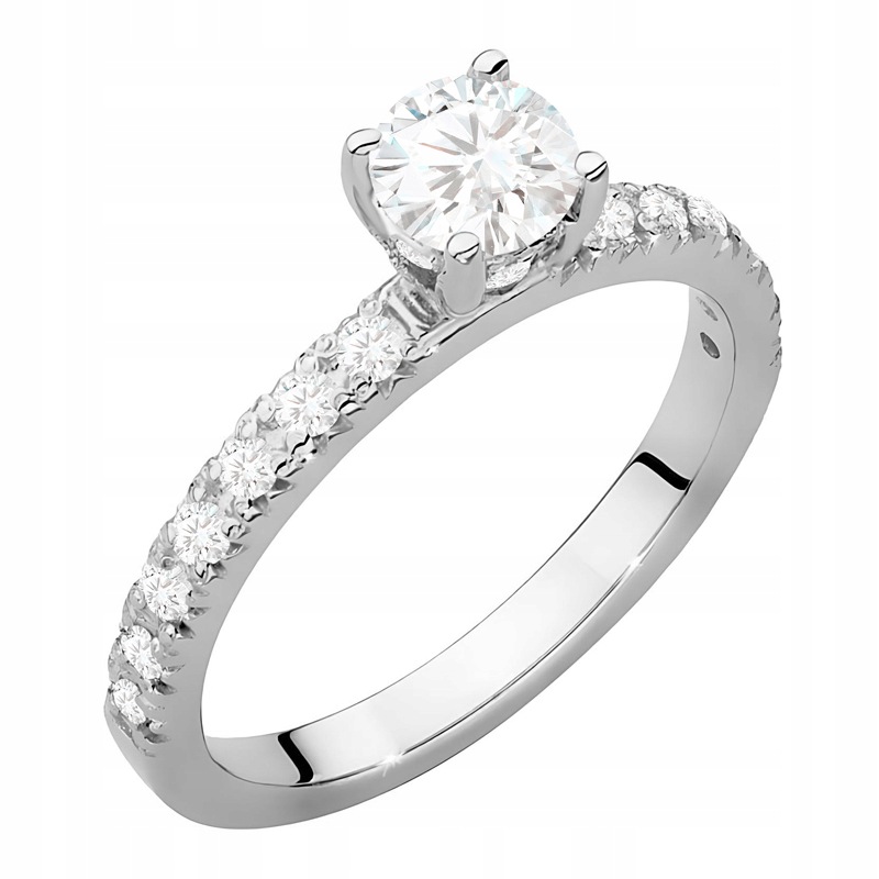 Złoty Pierścionek pr. 585 z Brylantami 0,74ct 14k
