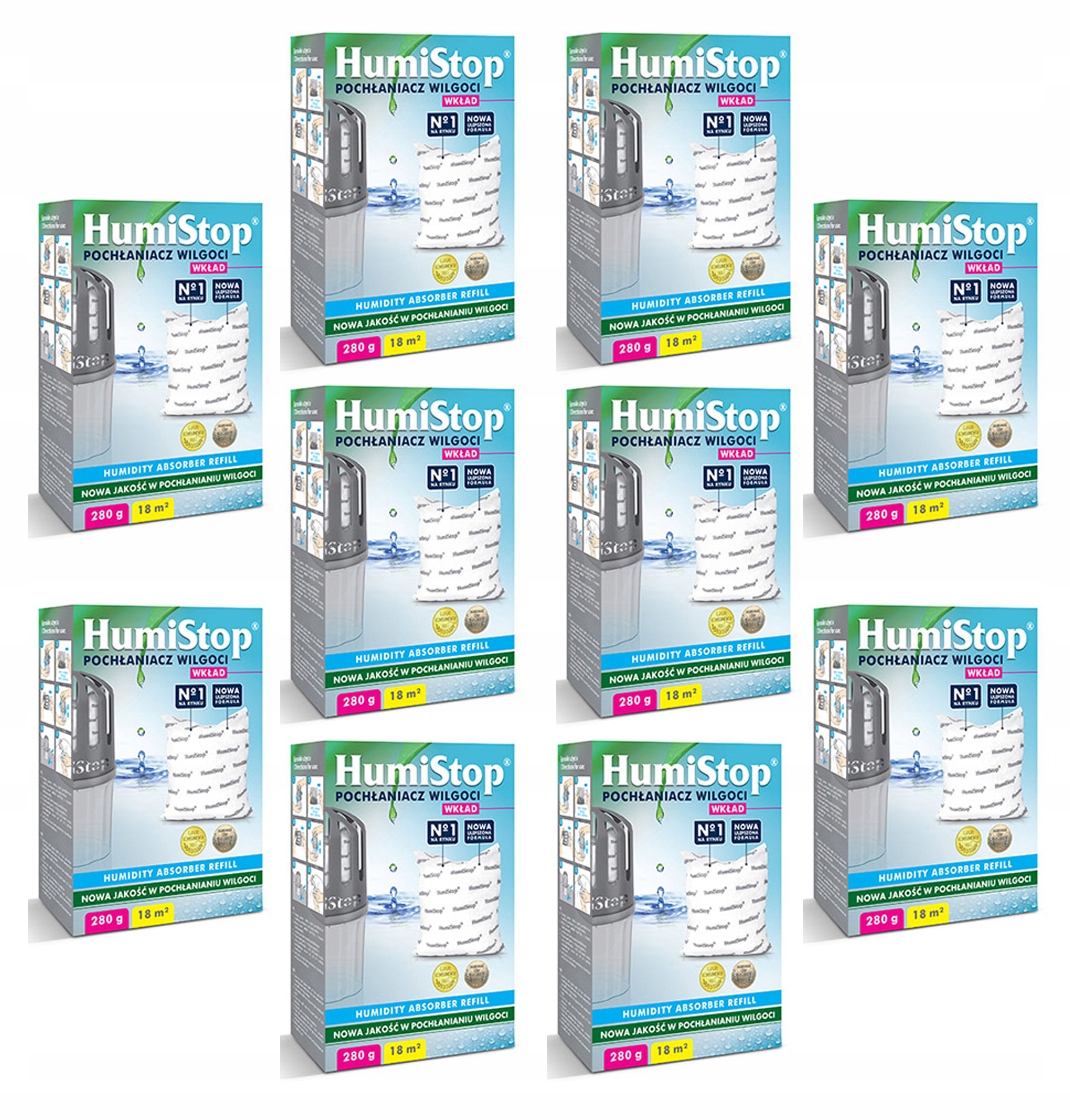 Humistop wkłady do Pochłaniacza Wilgoci x 10 szt