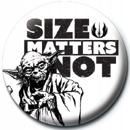 

Przypinka Star Wars Size Matters Not do ubrań