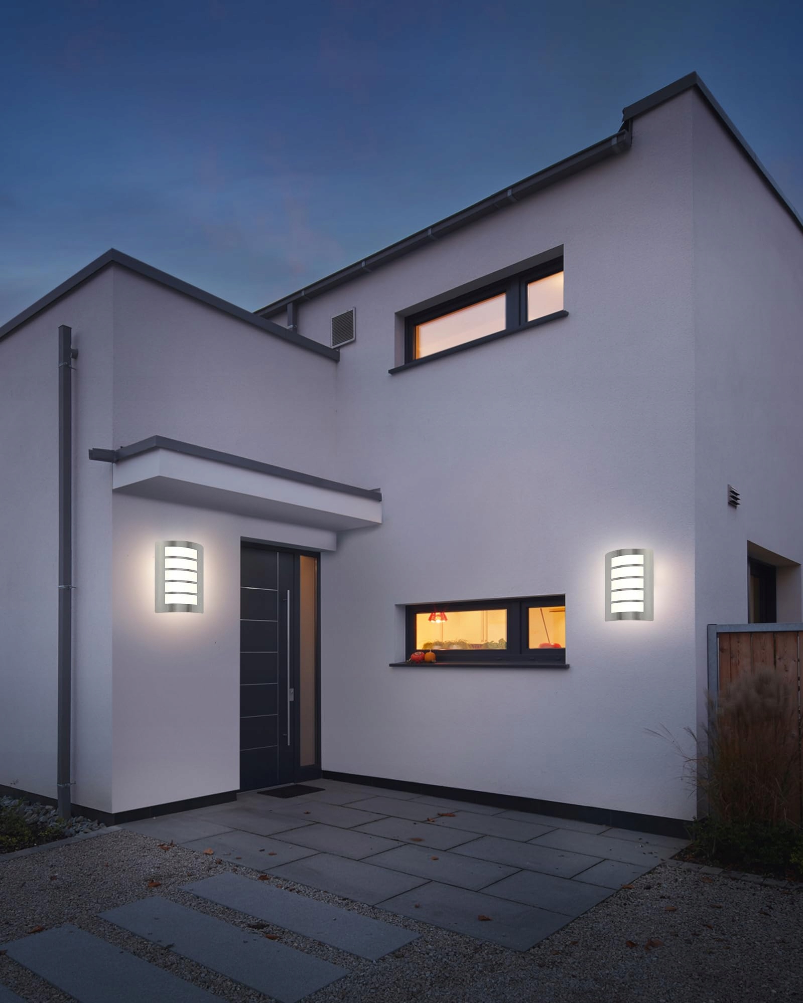 Zestaw 2 Lamp Zewnętrznych Ściennych E27 IP44 Balkon Na Ścianę HIBAY — miniatura 7