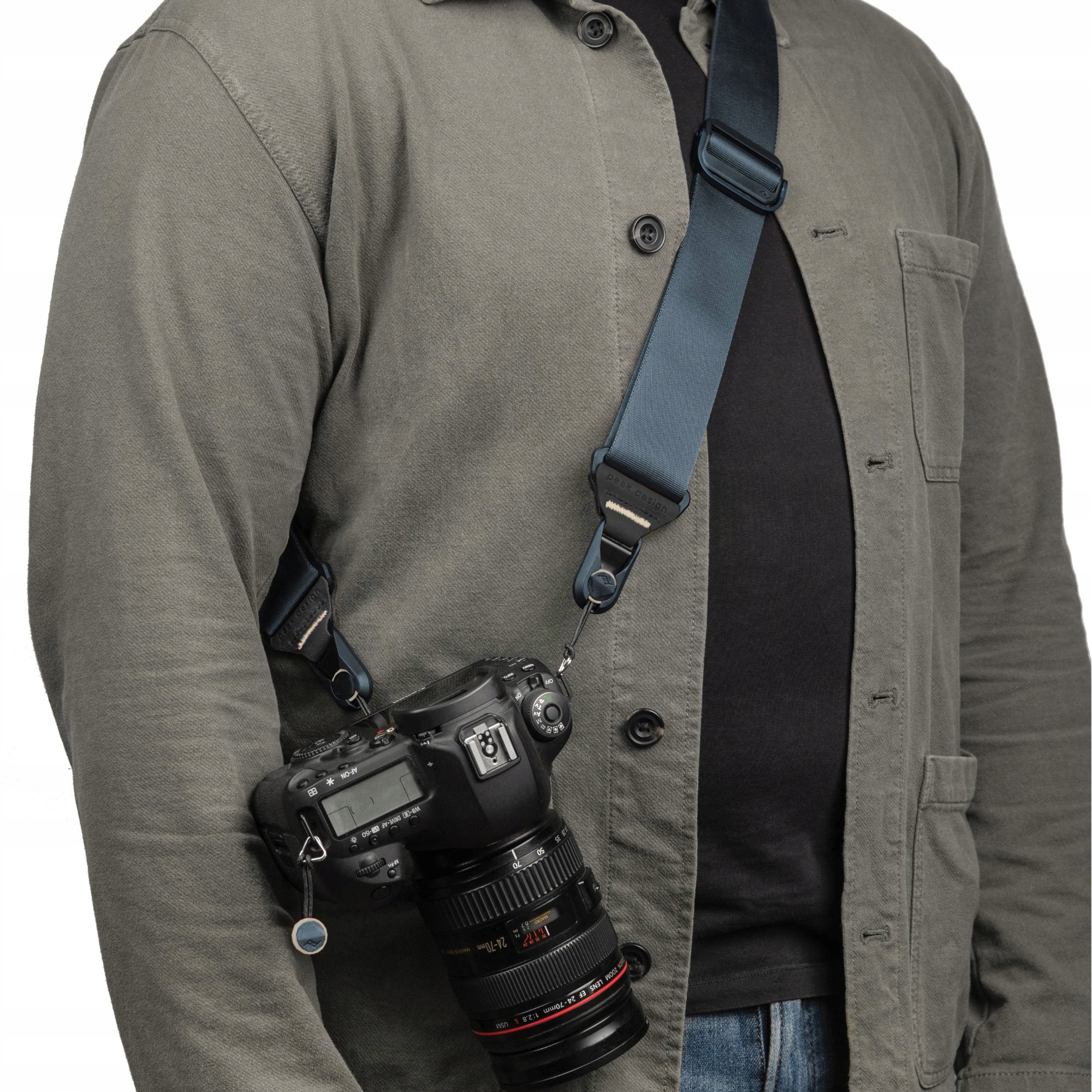 Peak Design Pásek na krk Slide Ocean v3 modrý