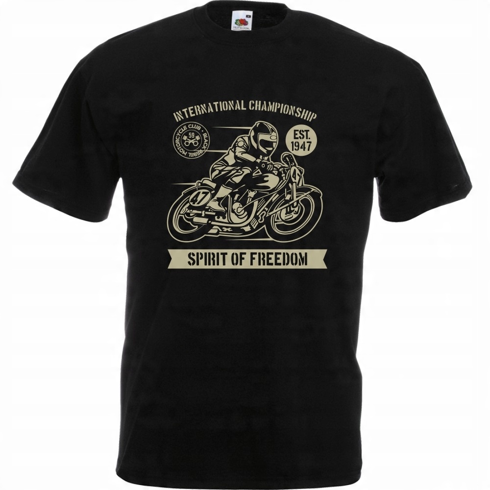 

Koszulka motocykl motocyklista wyścigi L czarna