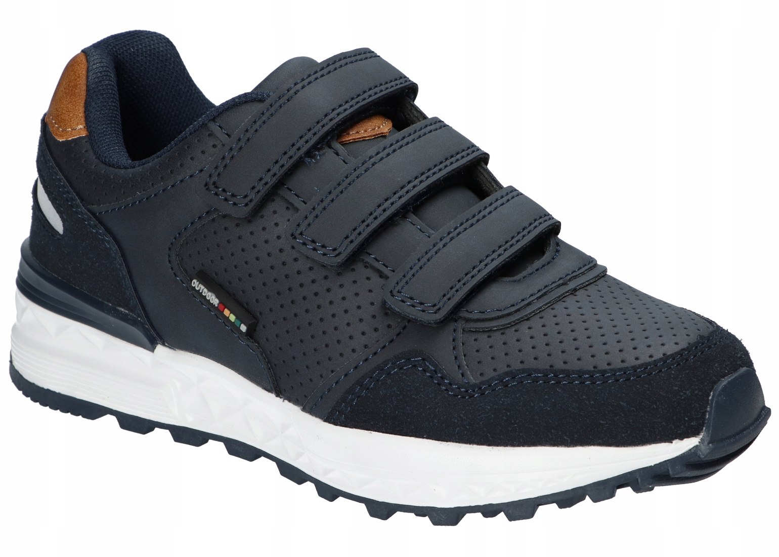 American Club AA58 Sneakersy Buty Dziecięce Na Rzepy Wkładka Skórzana Nv 34