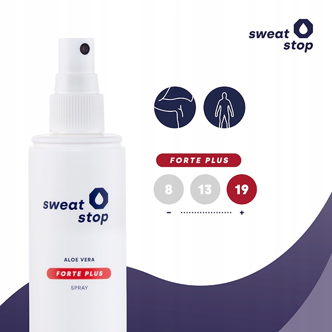 SWEATSTOP ANTYPERSPIRANT FORTE PLUS w sprayu 100ml do ciała Rodzaj spray
