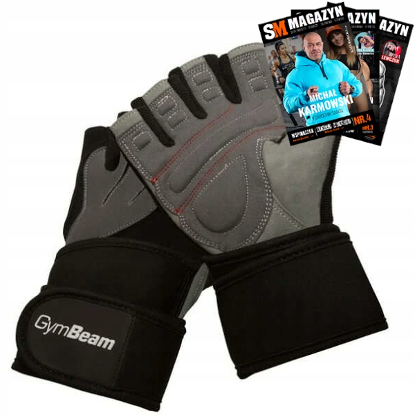 

Gymbeam Fitness Rękawice Ronnie Czarno-szare Roz S