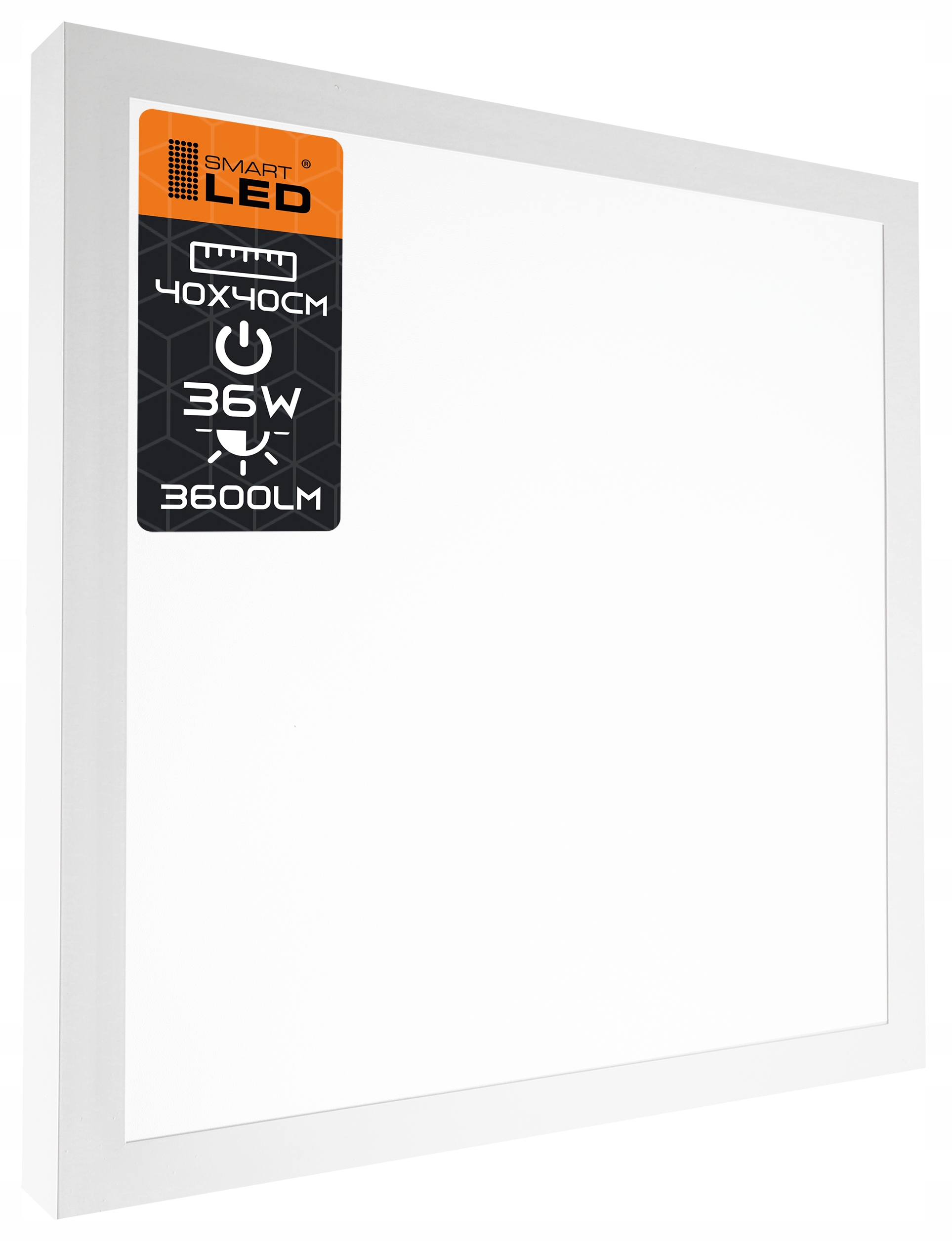 

Panel Led natynkowy kwadratowy plafon 40x40 cm 36W