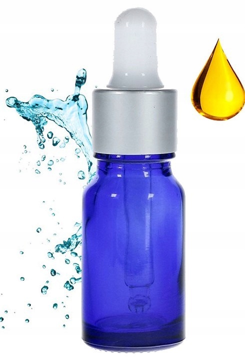

Butelka Szklana Niebieska Pipeta Srebrna 10ml