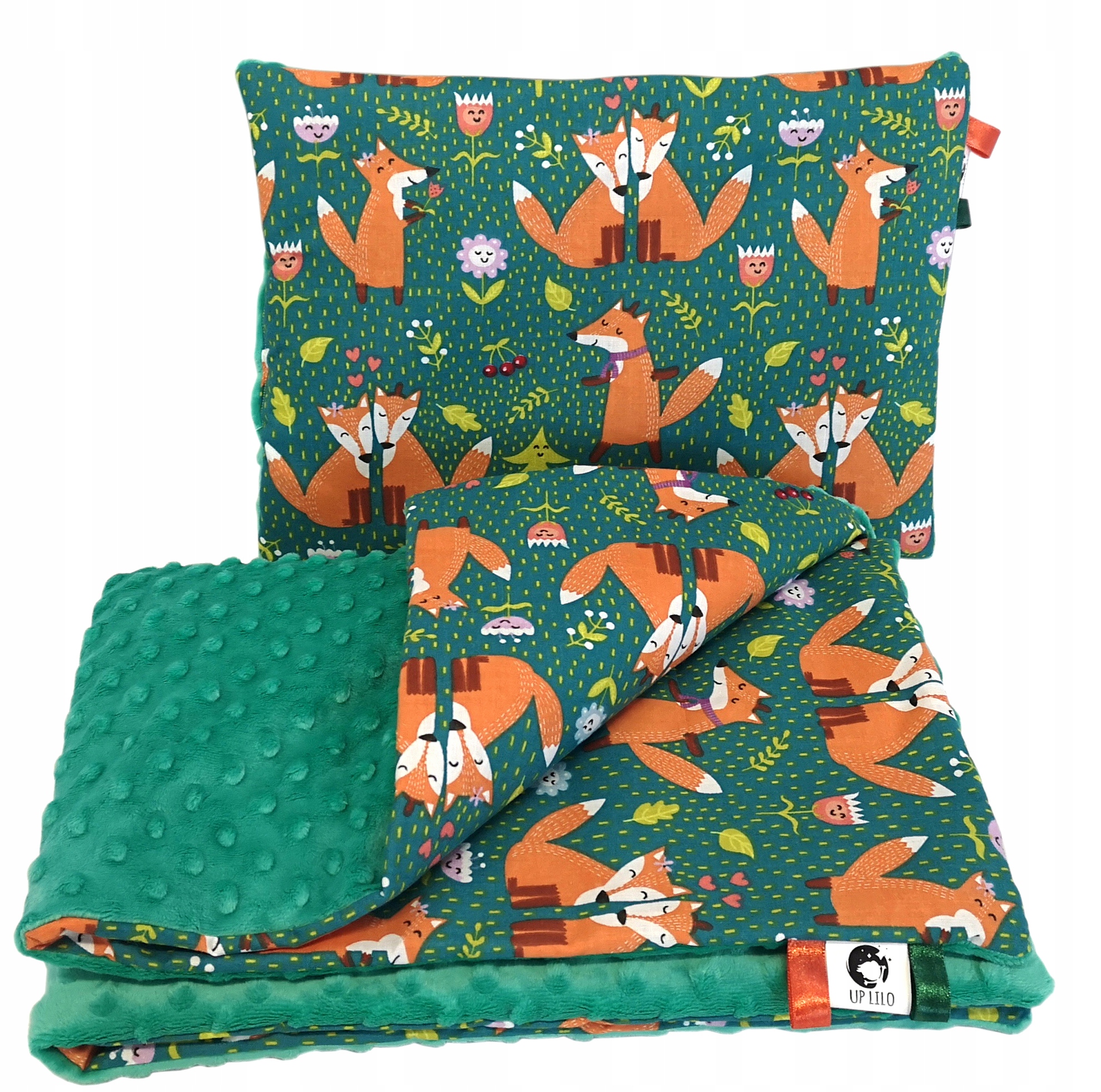 LiLo KOCYK kołderka 50/75 MINKY KOMPLET pościeli do wózka poduszka 25/35