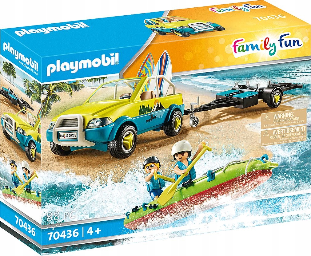 

Playmobil 70436 Auto Z Przyczepką Na Kanu
