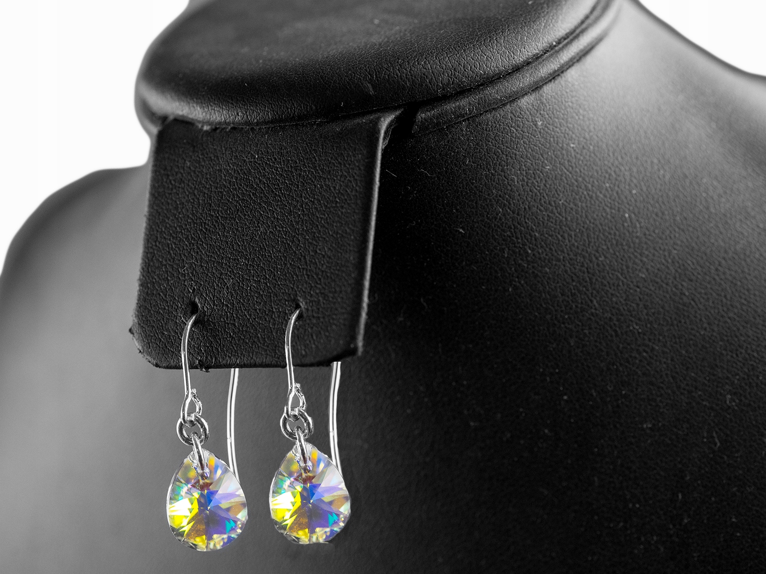 

Swarovski Migdał Kryształowe Łezki Kolczyki Srebro