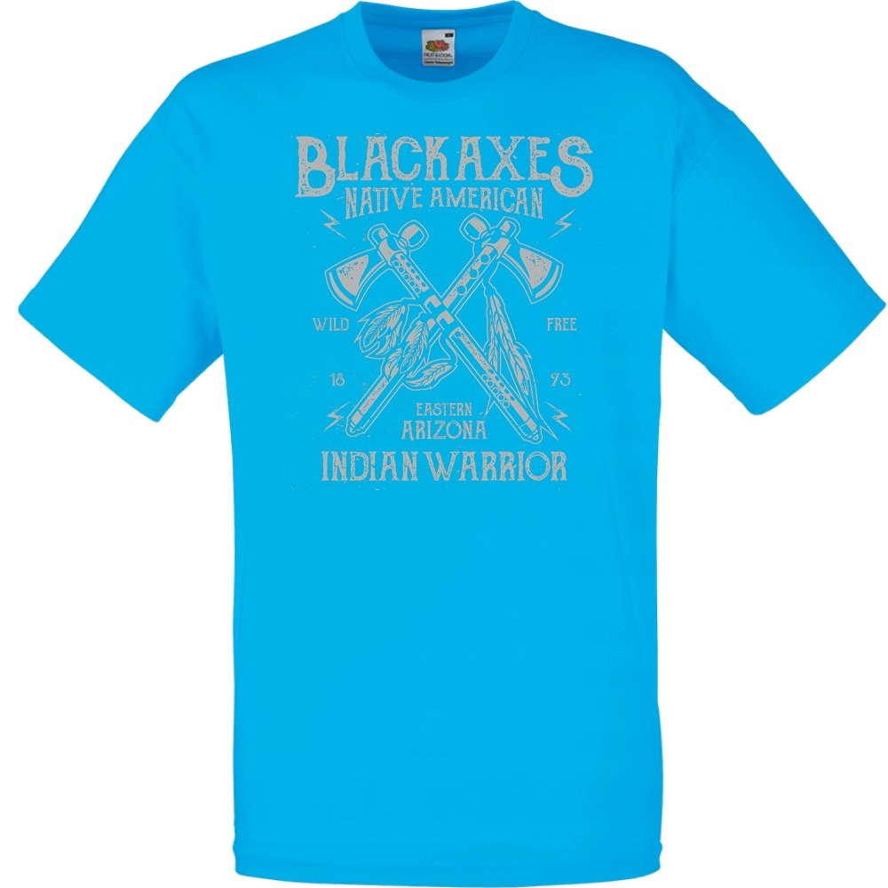 

Koszulka black axes indianie siekiery M lazurowa