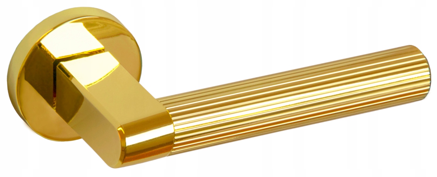 Nomet Luxury Line kľučka Luna mosadz zlatá lesklá rozeta okrúhla