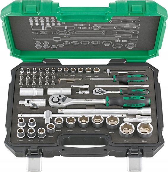 Kľúčová sada Fortis 4240681300 55 ks