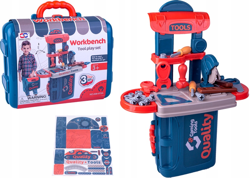 

Stolik majsterkowicza warsztat 3w1 w walizce