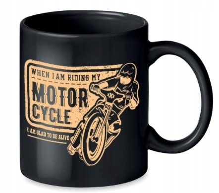 

Czarny Kubek motocyklisty Motor Speedway Żużel