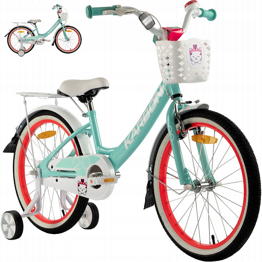 Rower dziecięcy Karbon Tiara 20" miętowa