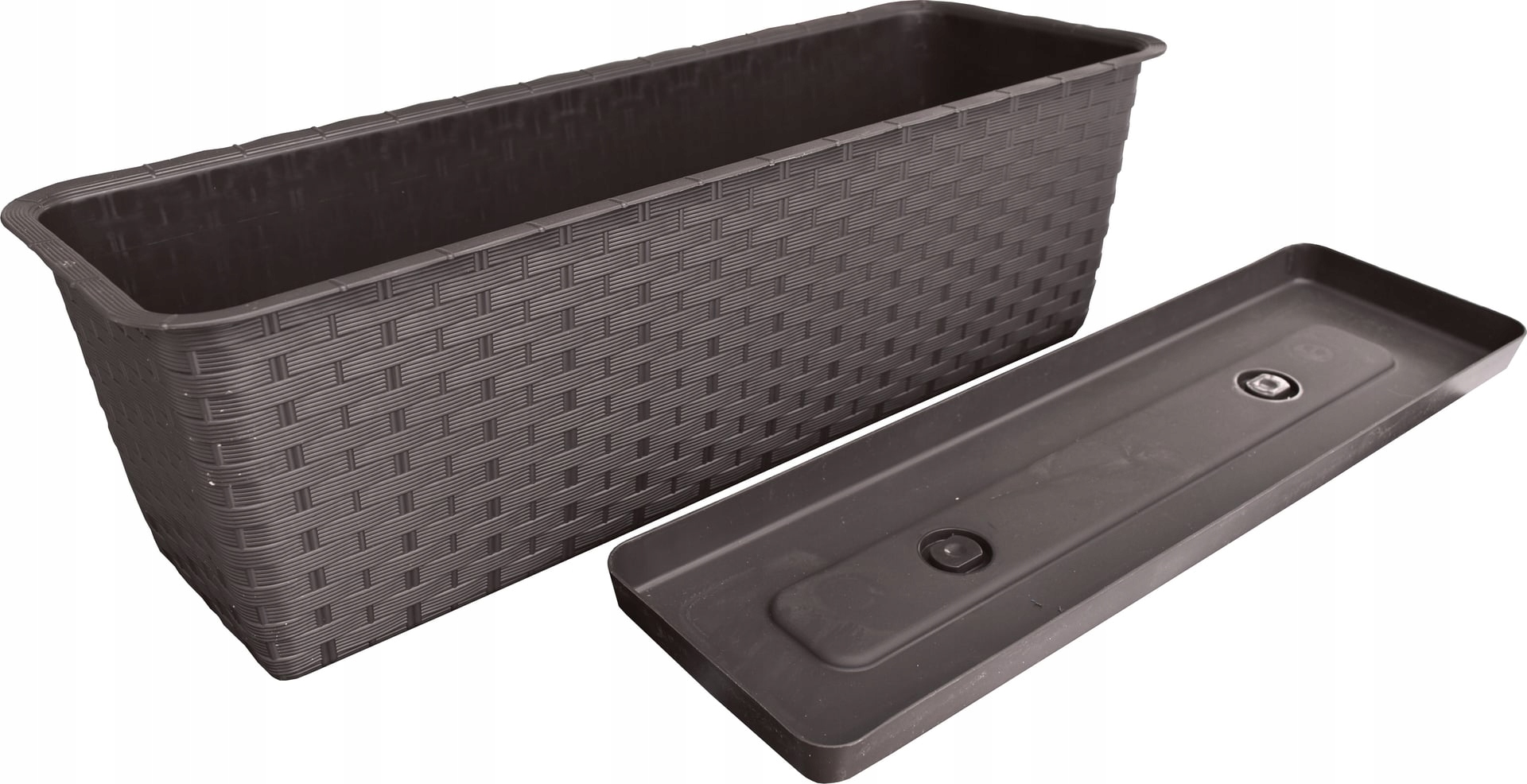 Doniczka donica skrzynka balkonowa 50cm+ PODSTAWKA