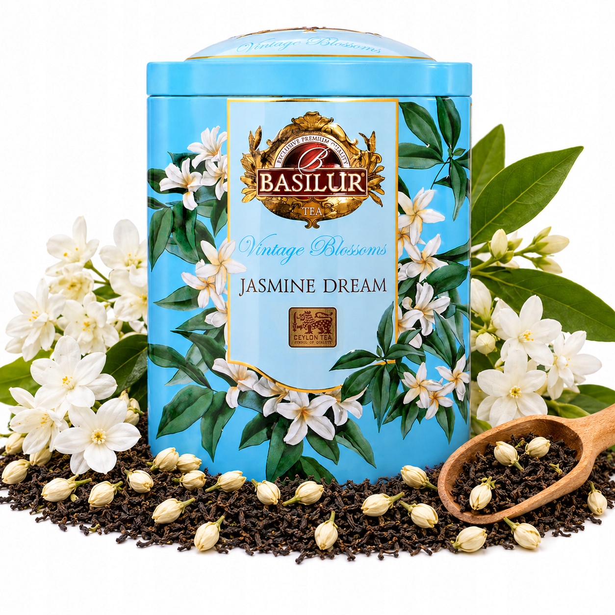 Basilur Jasmine Dream čaj s Jasmínem 100 g V Plechovce