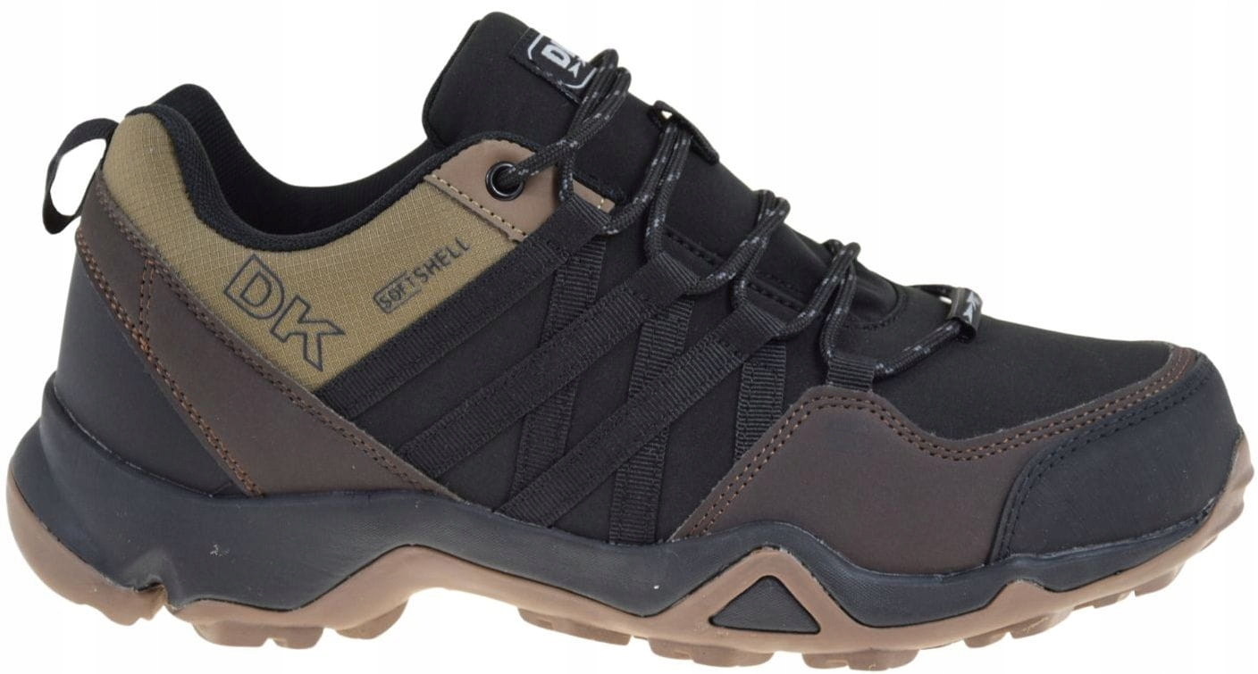 Pánské trekové sportovní boty lehké pohodlné černohnědé Dk VB17282 VEL.46