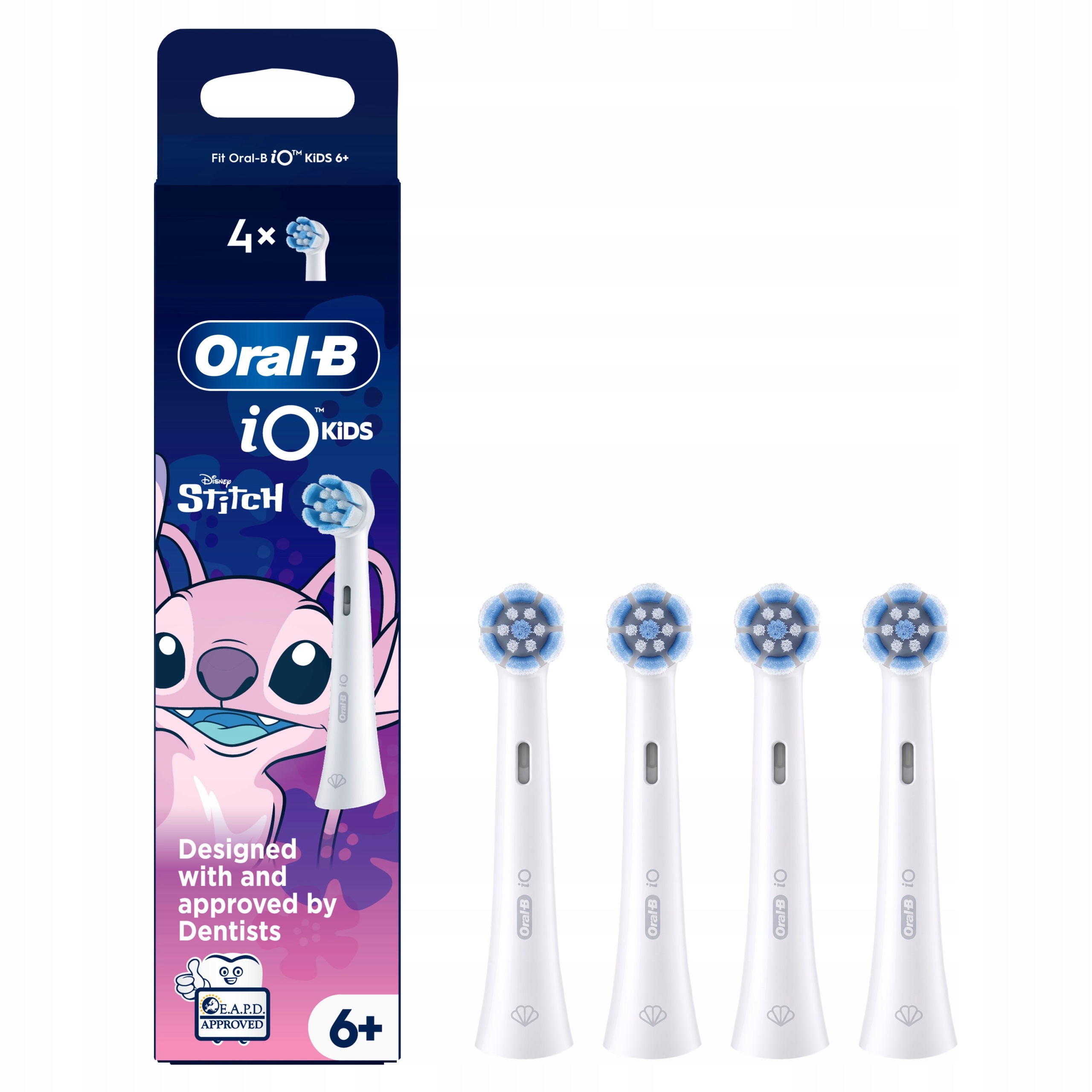 Oral-B iO Kids Stitch Różowy końcówki do szczoteczki elektrycznej 4 szt.