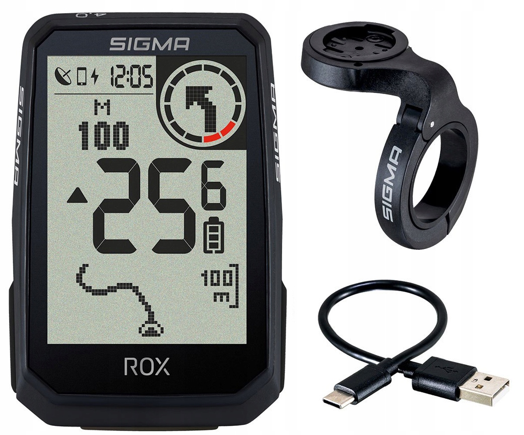 Licznik Rowerowy Z Nawigacją Gps Sigma Rox 4.0 Ant+ Azymut Wysokość Plmenu
