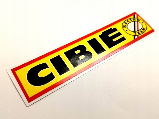 

Naklejka retro Cibie żółta