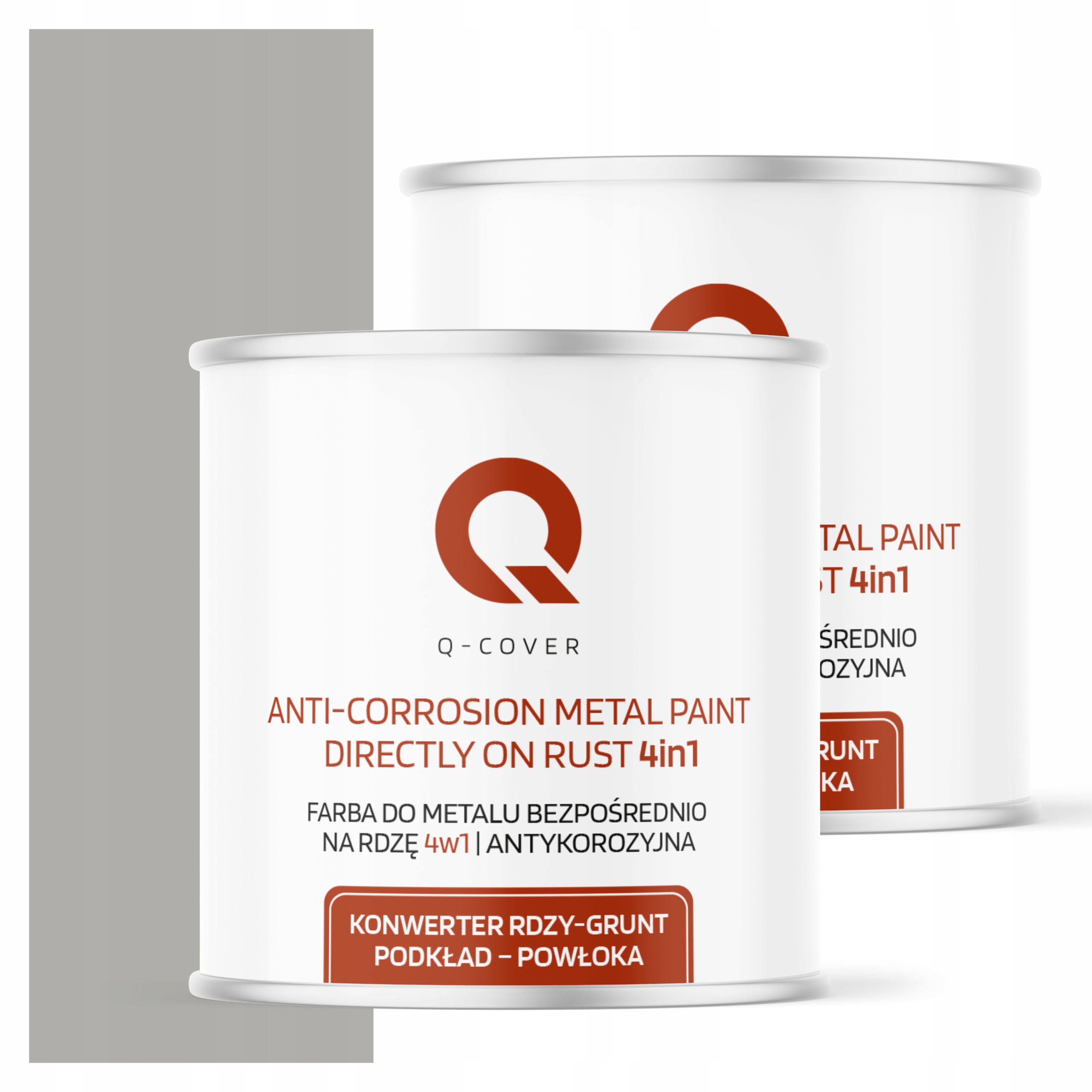 Farba Priamo na hrdzu Kov Aluminium Oceľ 2,5L 4v1 Satén Šedá Agátová