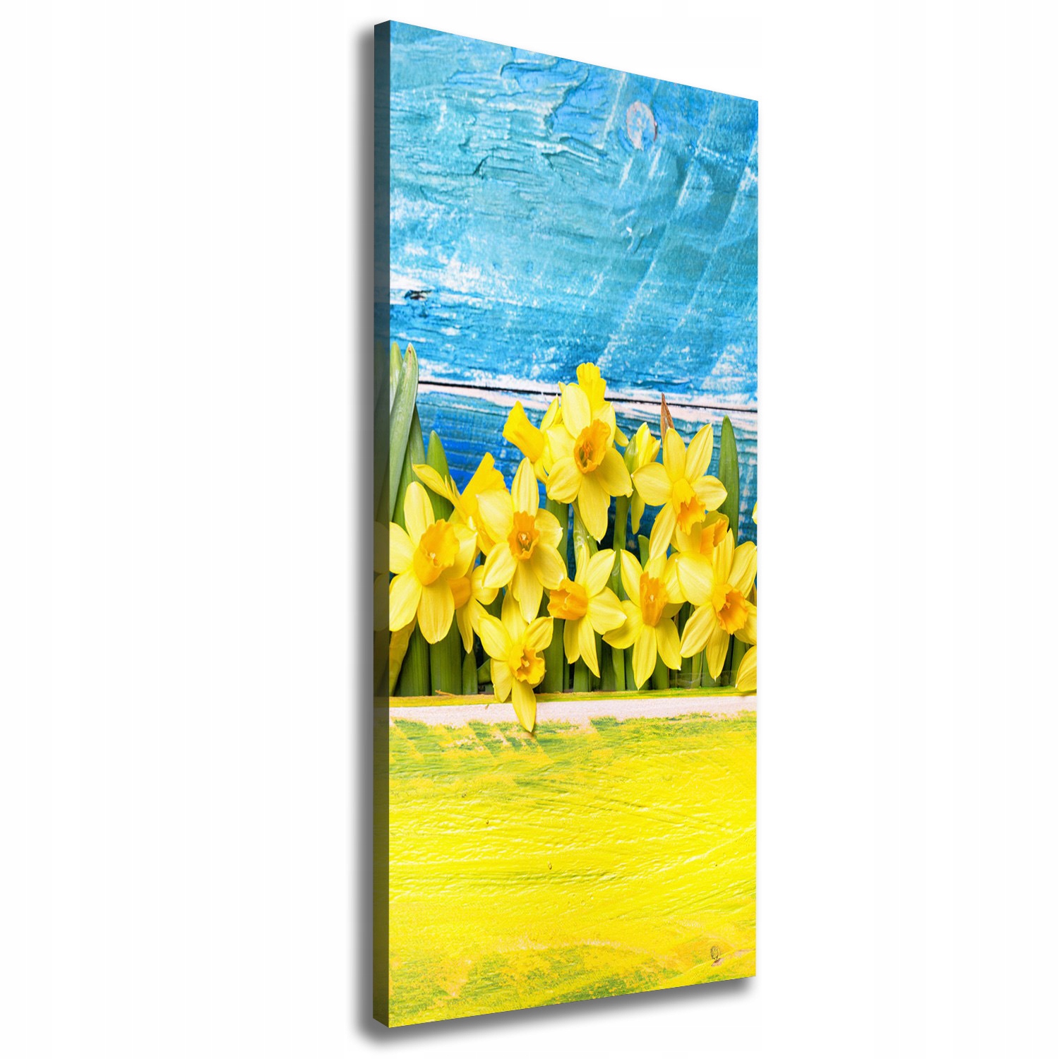 

Nowoczesny obraz canvas na ramie Żonkile 50x125 cm