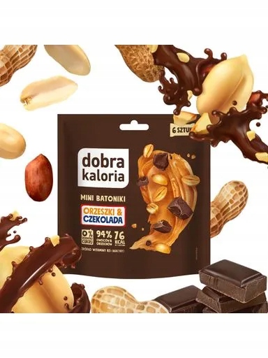 Levně 3x Dobra Kaloria Mini tyčinky s oříšky a čokoláda 108 g