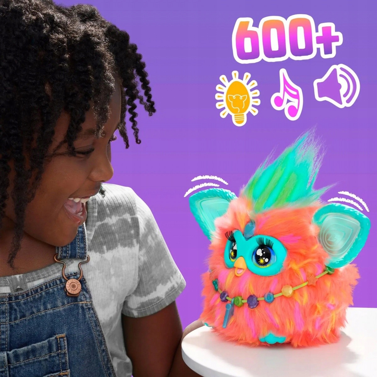 FURBY MASKOTKA INTERAKTYWNA KORALOWA FERBI NOWOŚĆ Minimalny wiek dziecka 6