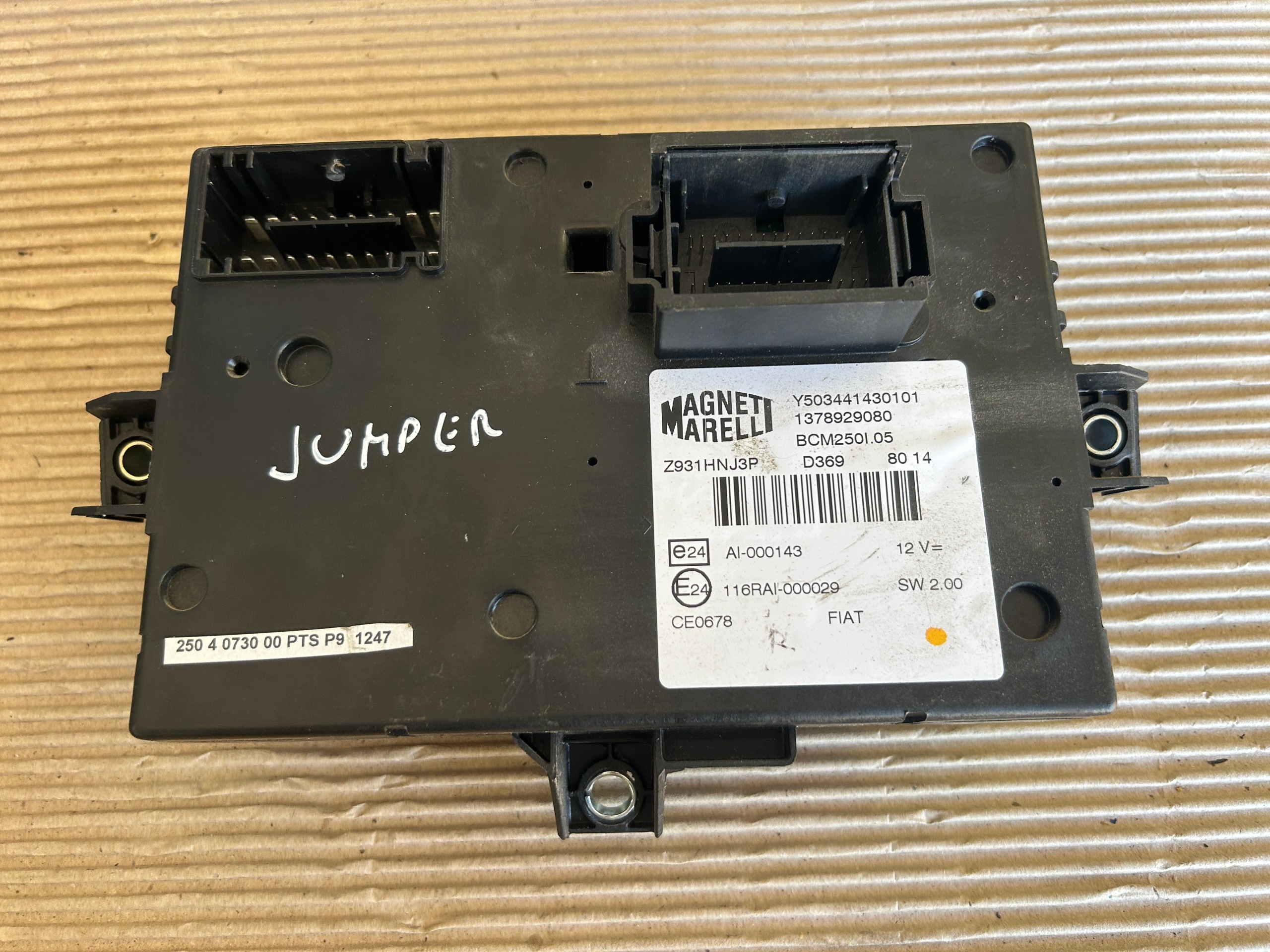 CITROEN JUMPER DUCATO modulo BSI BCM Y503441430101