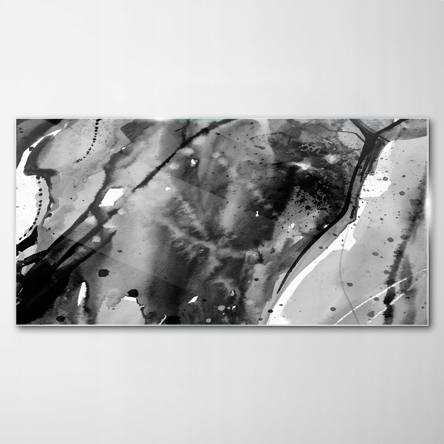 

Hartowany Obraz Szklany Abstrakcja Akwarele 140x70