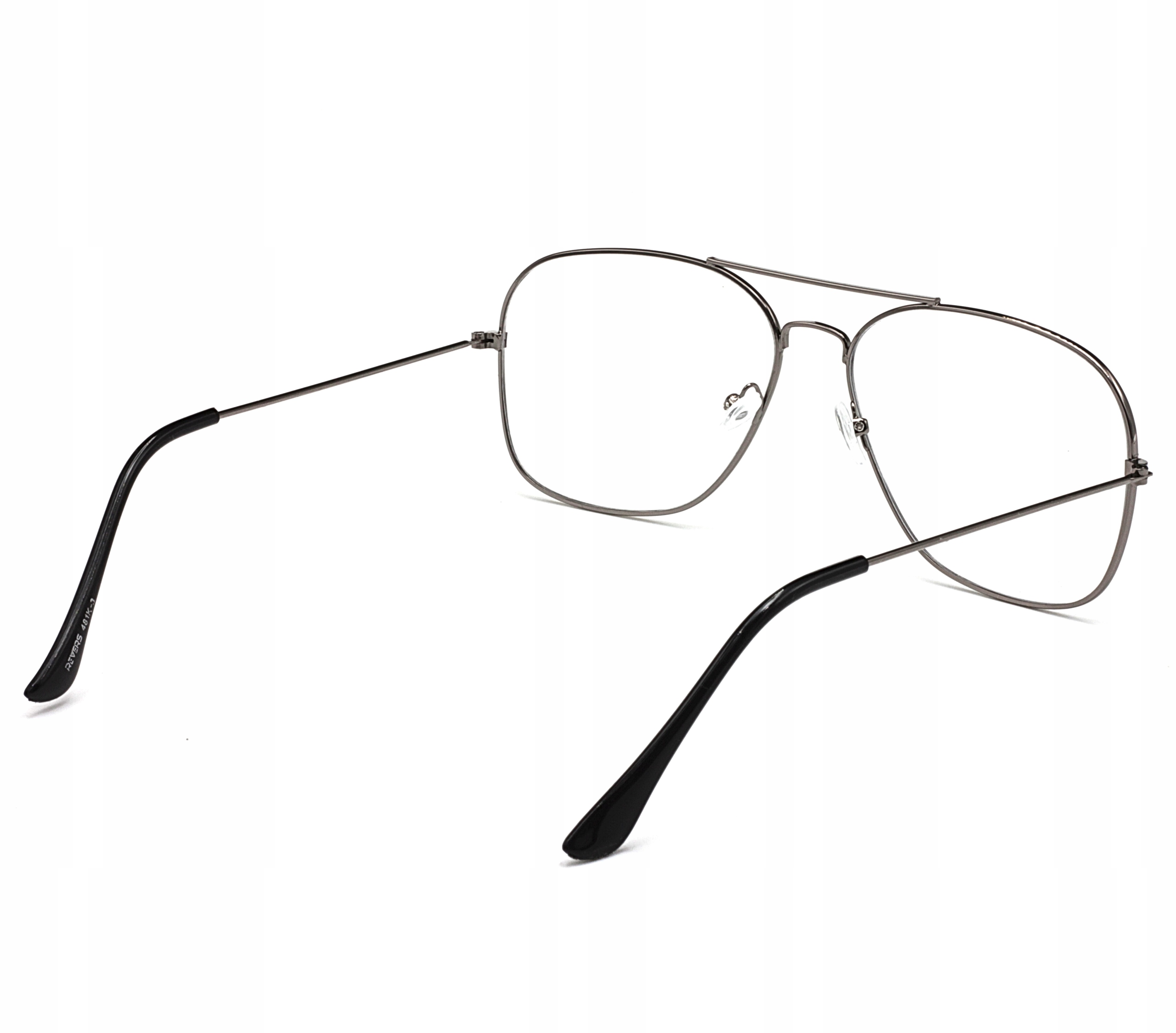 OKULARY DO KOMPUTERA ZERÓWKI Z FILTREM ŚWIATŁA BLUE LIGHT UV400 Model PILOTKI METALOWE