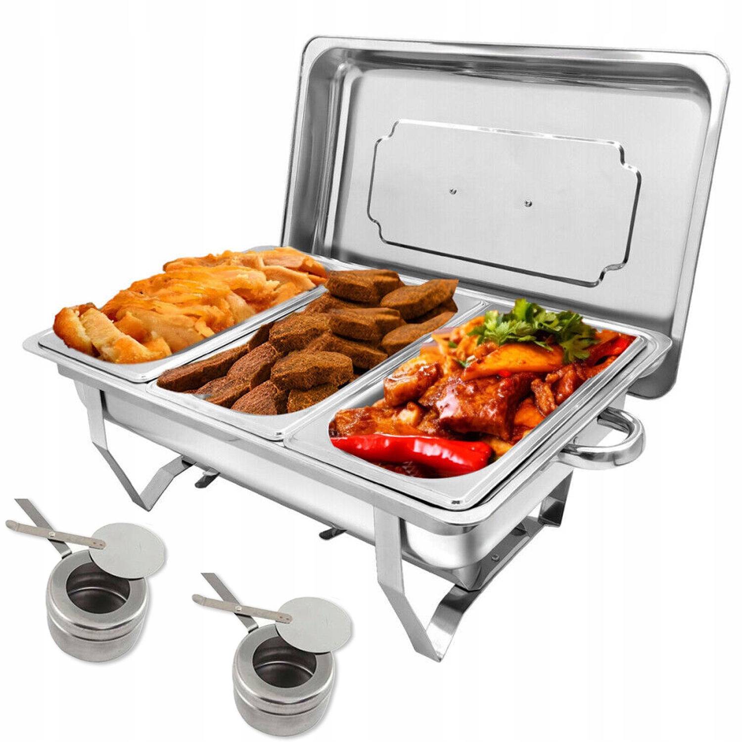 Ohřívač Gn 1/3 Pro Gastronomické Pokrmy 9 L Nerezová Ocel