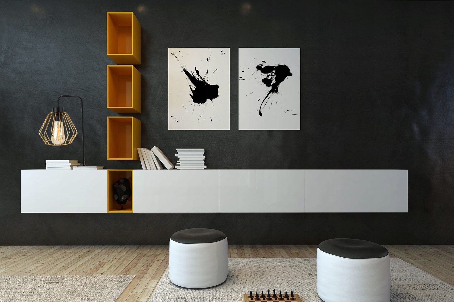 LAMPKA STOJĄCA NOCNA BIURKOWA DRUCIAK ZŁOTA LED Marka Light Home