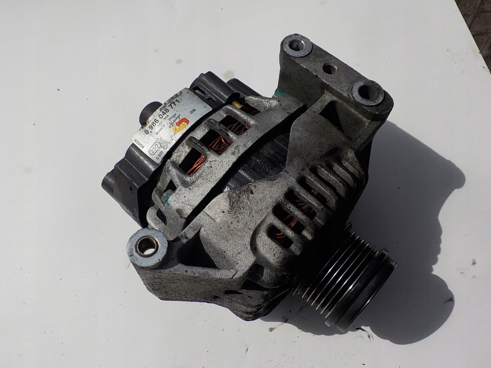 FIAT GRANDE PUNTO 1.3 CDTI alternator does not have
