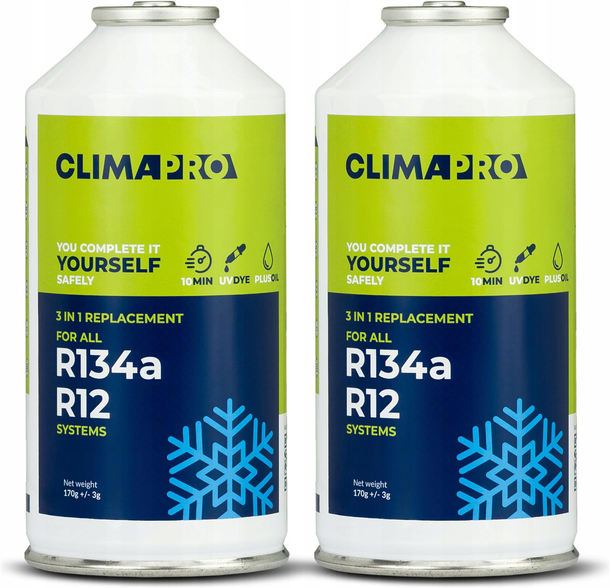 Czynnik do klimatyzacji ClimaPro węglowodorowy 2x 170 g