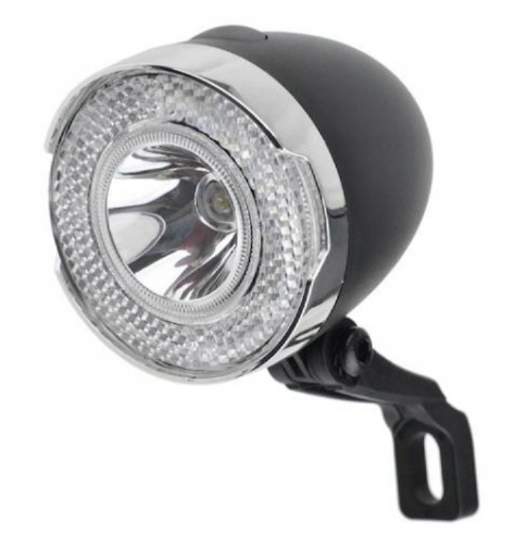 Sportown lampka rowerowa 60lm Led 0,5W 4xAAA przód na widelec retro