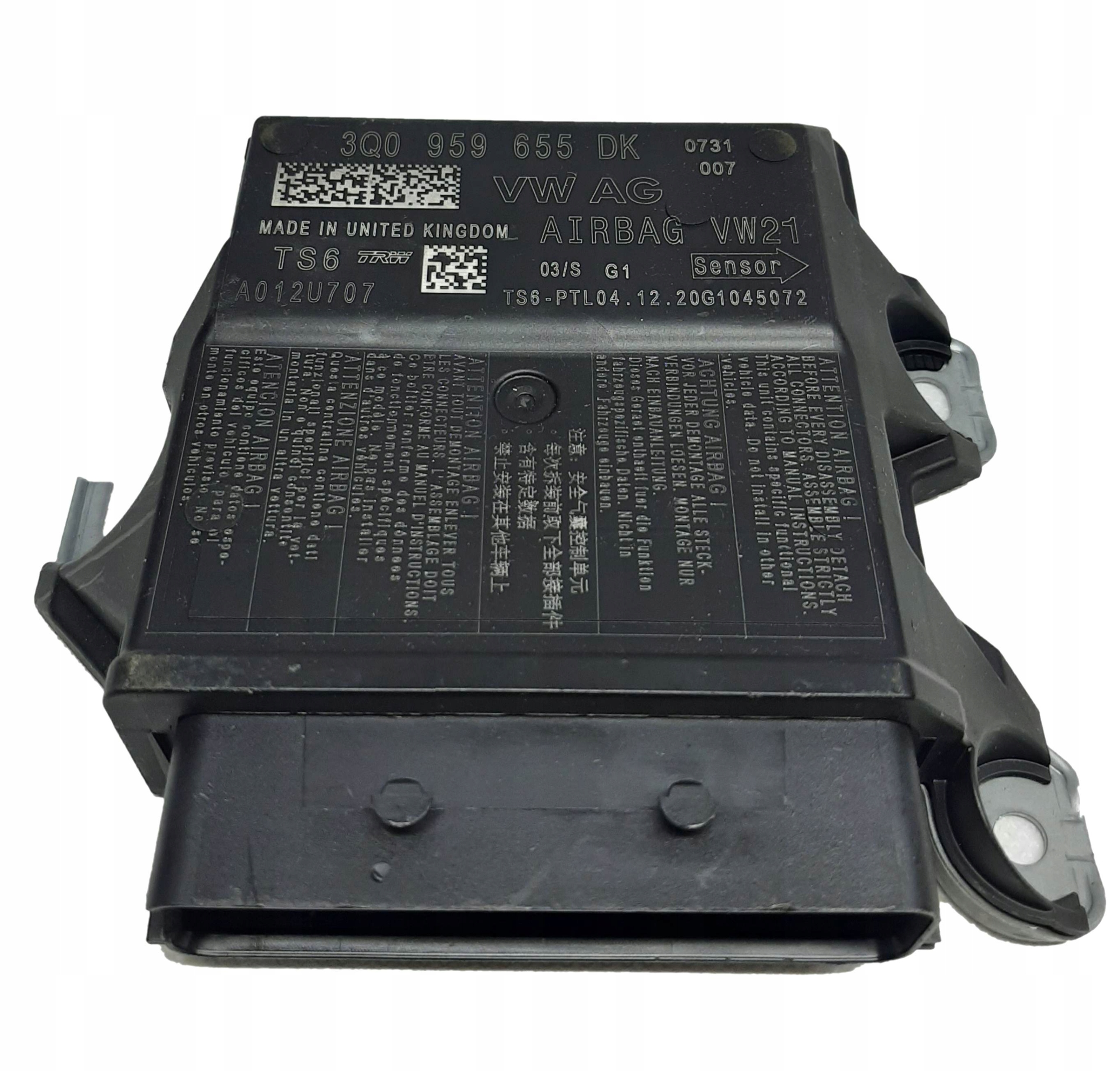 Модуль датчика подушки безопасности Skoda Kodiaq новый 3q0959655dk