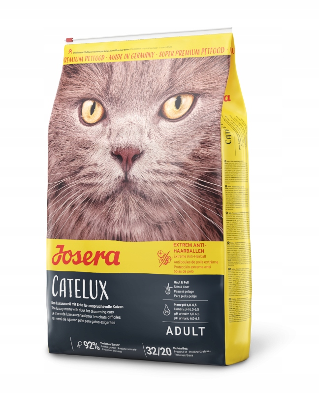 Levně Josera Krmivo pro kočky Catelux Antihairball 10 kg Odpuzující