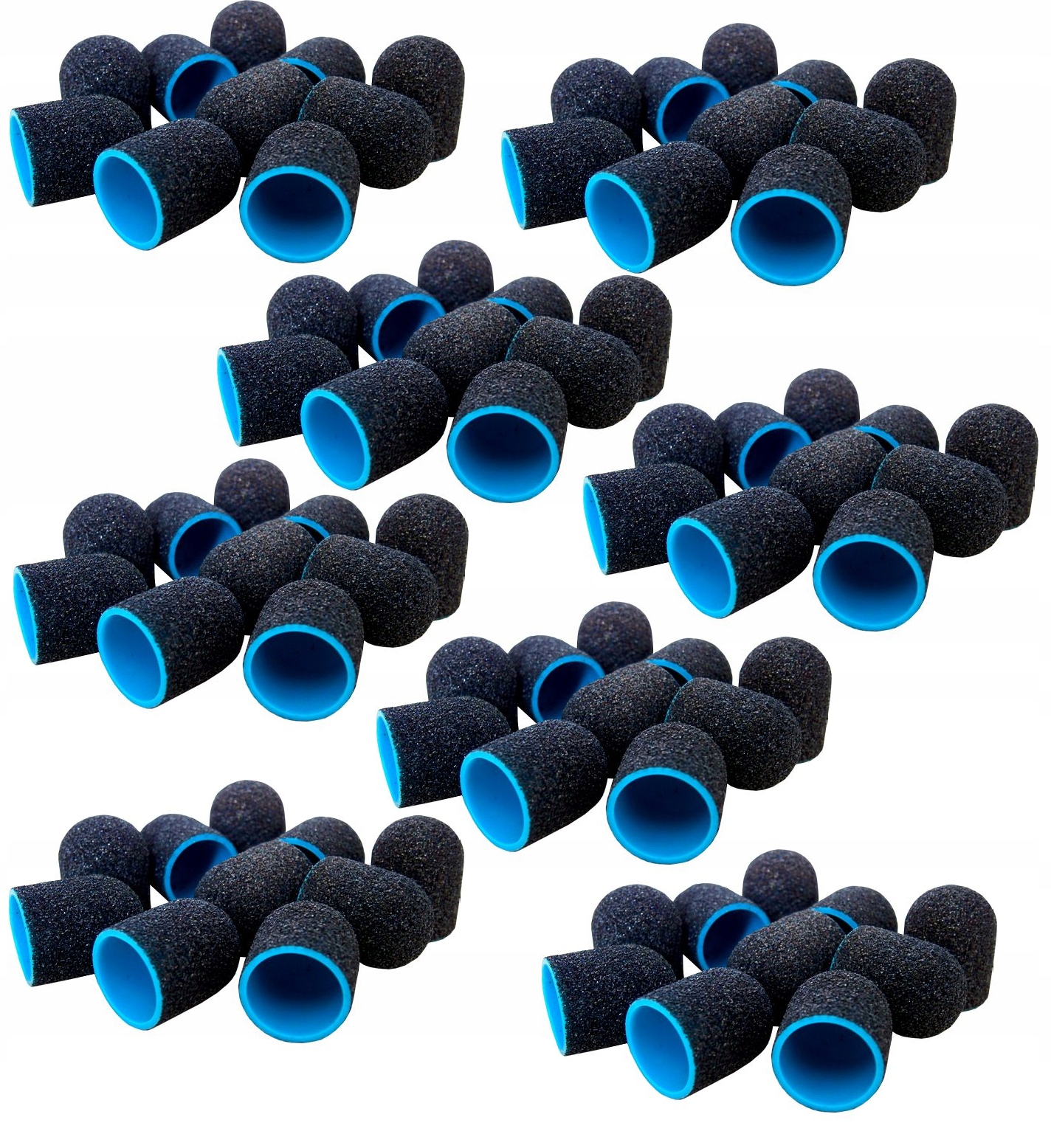 

100x Lux Blue Kapturek Ścierny pedicure 13mm gr 60