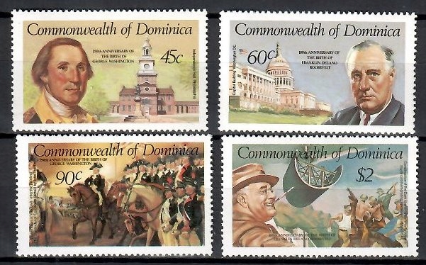 Dominika 1982 Mi 777-780 Czyste **