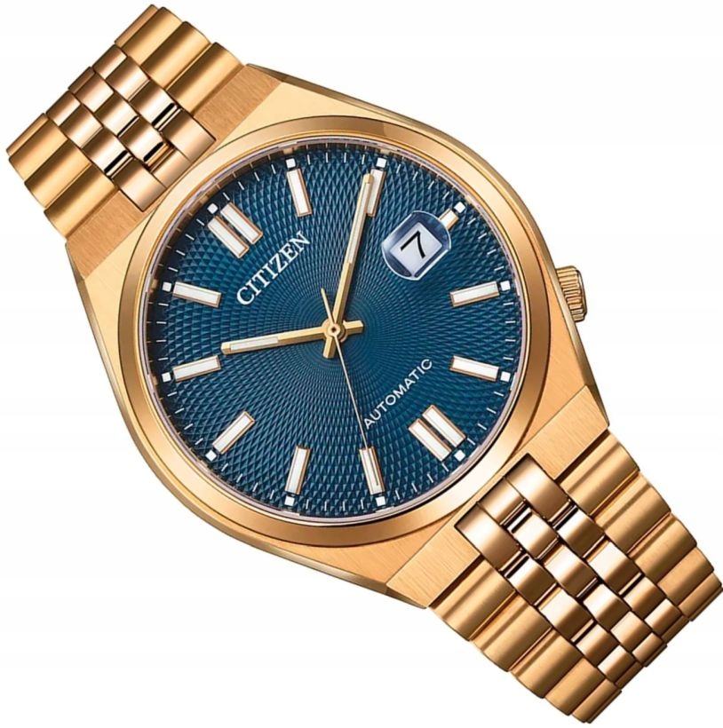 Pánské Hodinky Citizen NK0023-57L Tsuyosa Automat 60 Modro-zlatý Safír