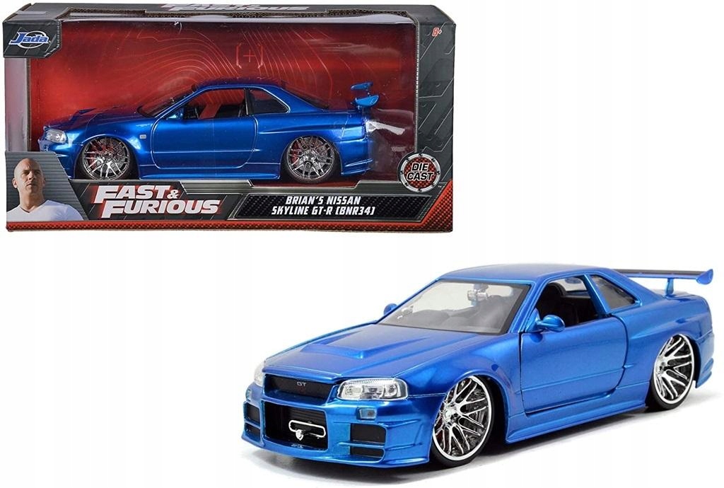 FAST&FURIOUS NISSAN SKYLINE 2002 1:24 JADA 0754