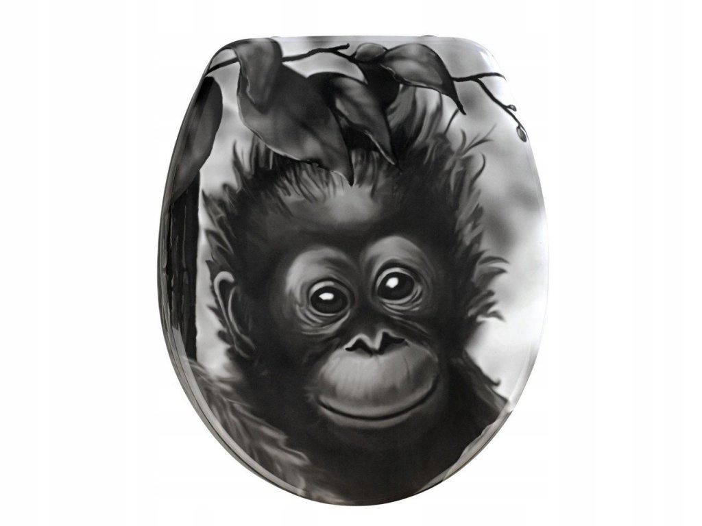 Originálne toaletné sedátko Monkey, duroplast, Wenko