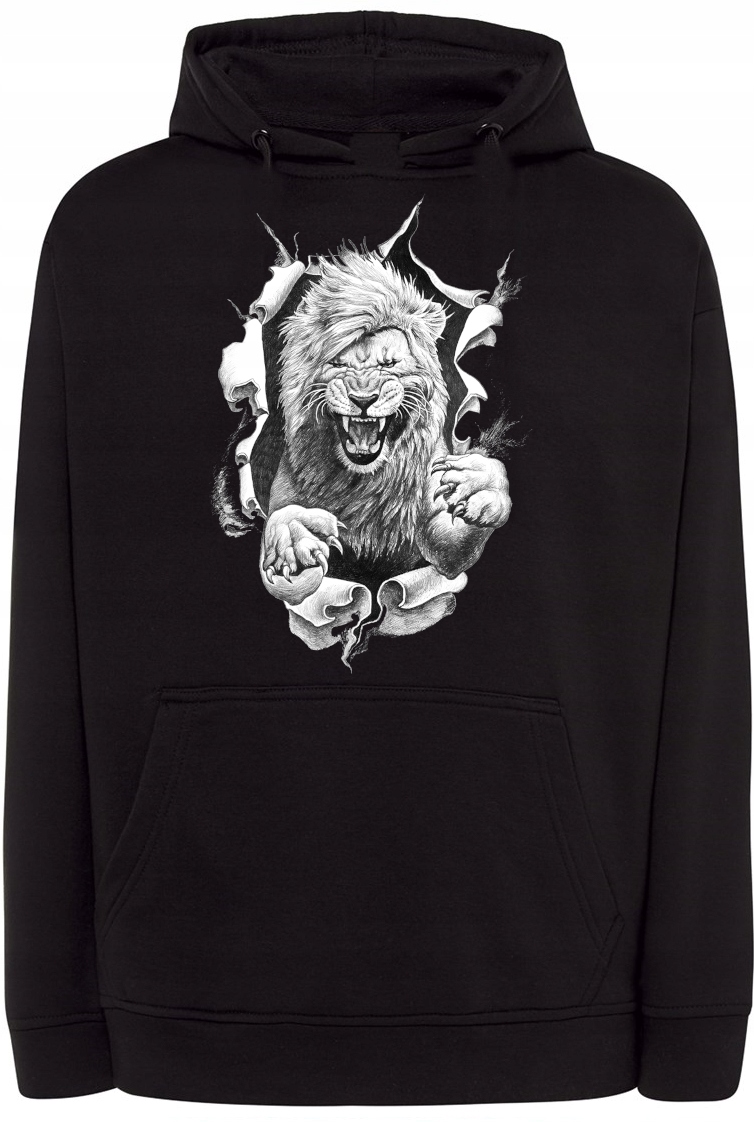 Pánská mikina s potiskem Divoký lev vel. M