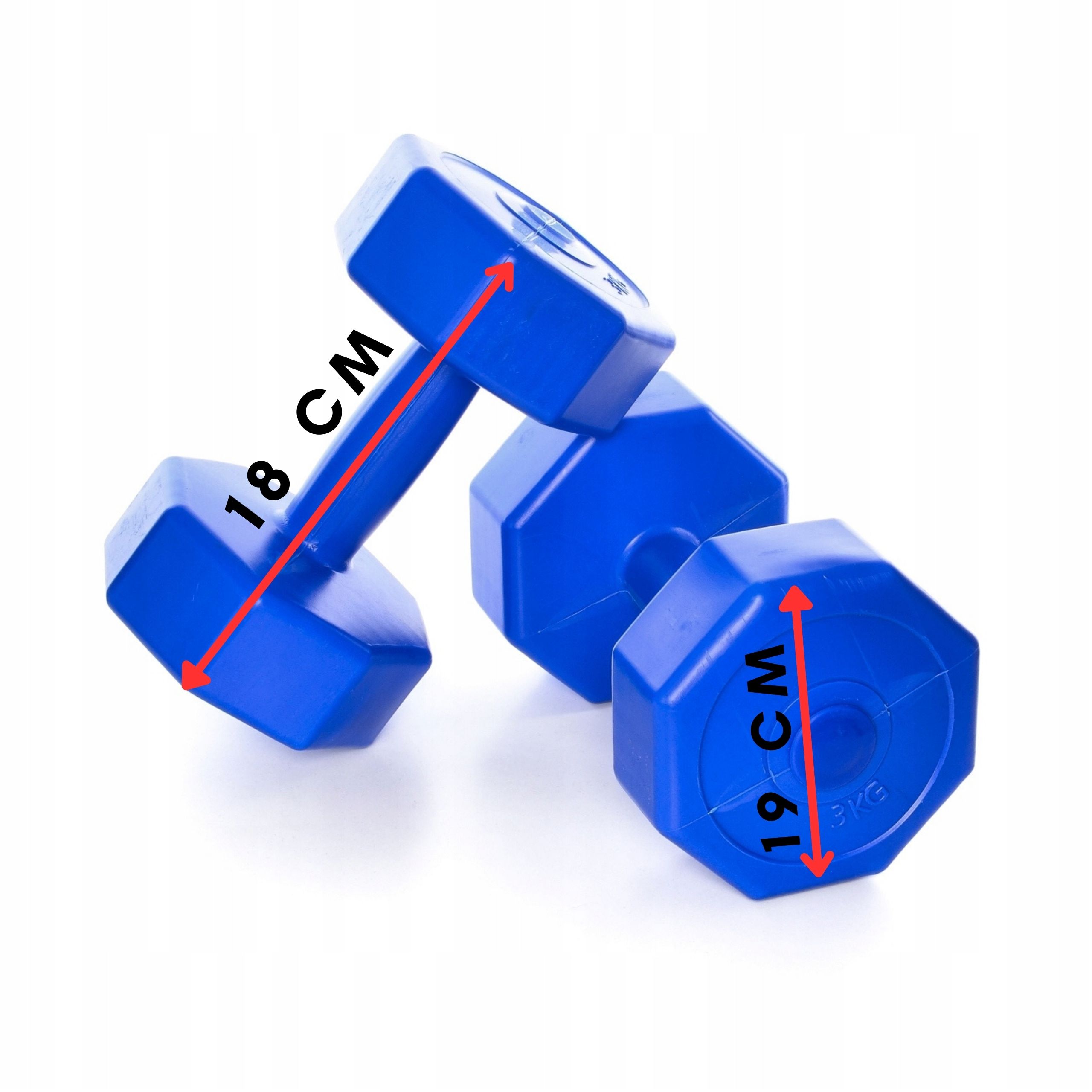 Hantelki treningowe 2x 3kg CIĘŻARY do ćwiczeń 7FIT Kod producenta 100